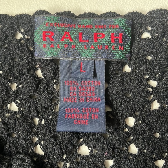Ralph Lauren black knit top, Large - Picture 5 of 5